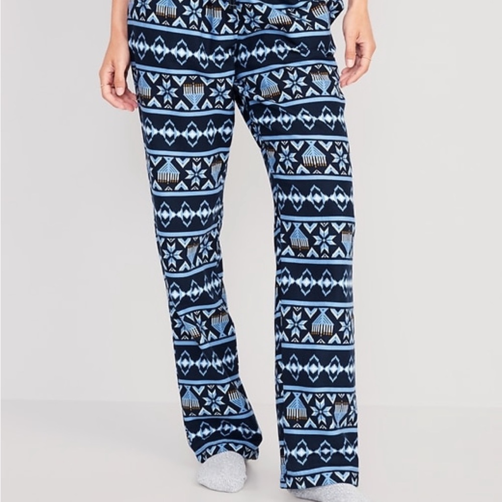 Old Navy Hanukkah menorah pj bottoms cotton blend size XL. NWOT.